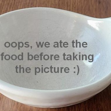 empty bowl as a placeholder