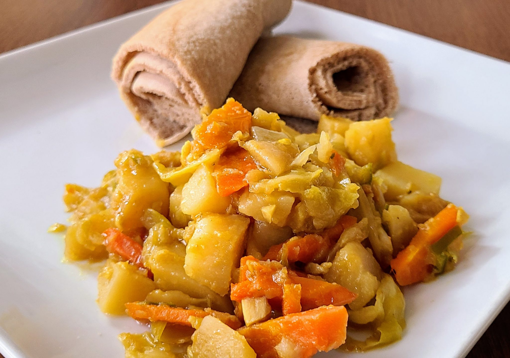 Ethiopian Cabbage, Carrot, and Potato StirFry (Tikil Gomen) Veggie